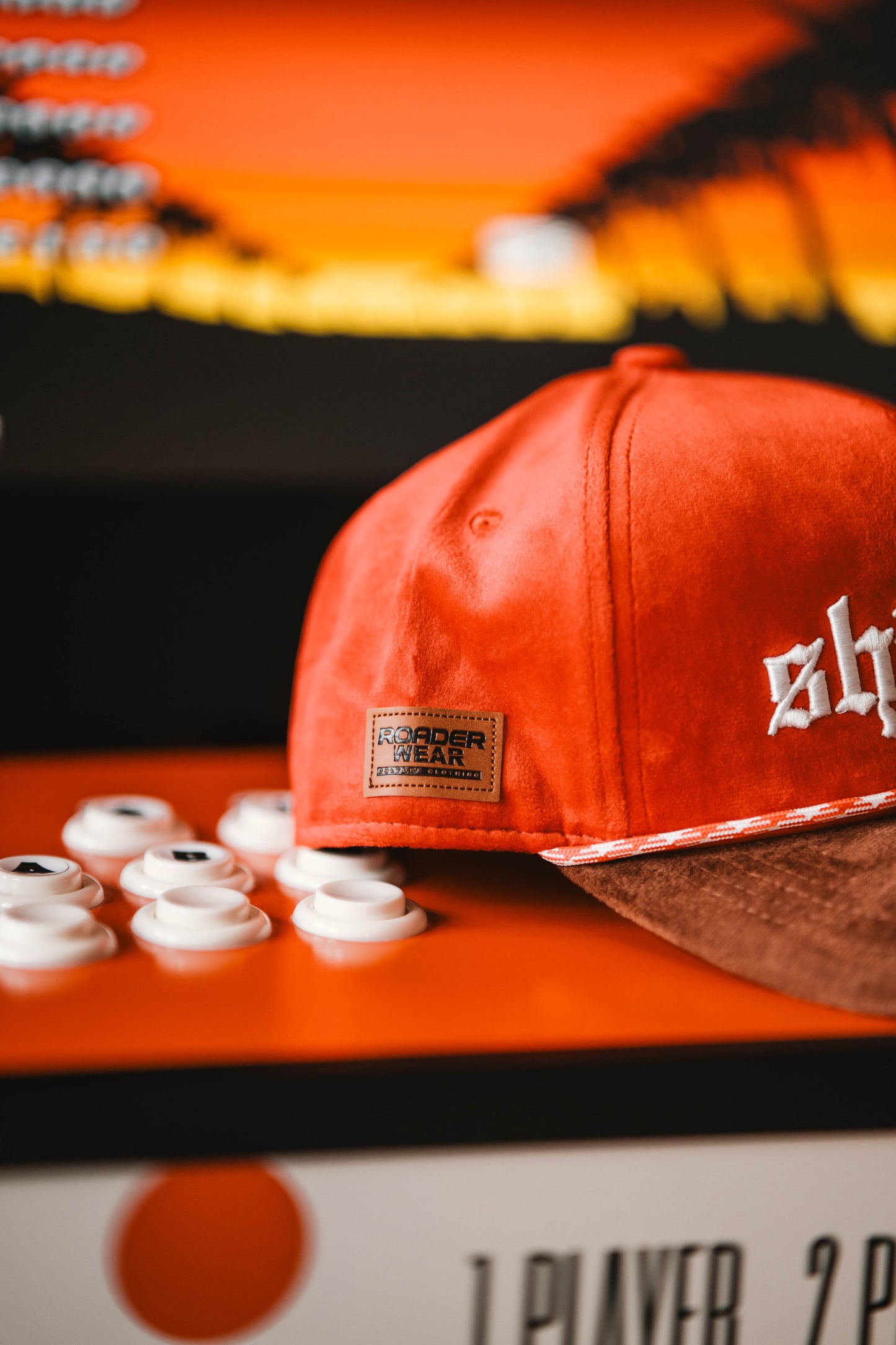 Roaderwear 5-panel keps – Shitbox Rust Revival (Red/Brown Checker)