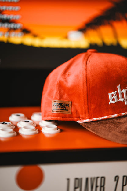 Roaderwear 5-panel keps – Shitbox Rust Revival (Red/Brown Checker)