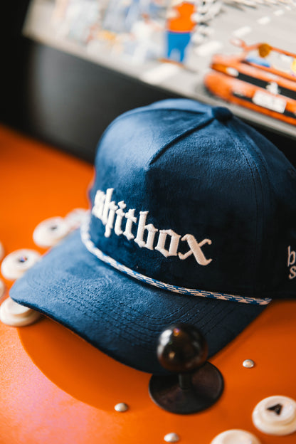 Roaderwear 5-panel keps – Shitbox Midnight Drift (Navy/White Rope)