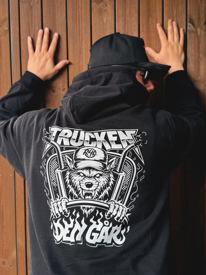 Rivstart "Trucken Den Går" Svart Hoodie