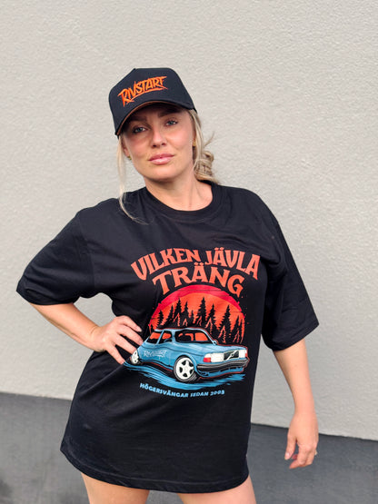 Rivstart "VILKEN JÄVLA TRÄNG" Svart T-Shirt