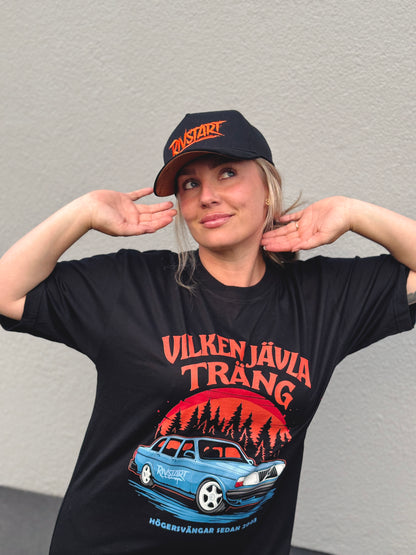 Rivstart "VILKEN JÄVLA TRÄNG" Svart T-Shirt