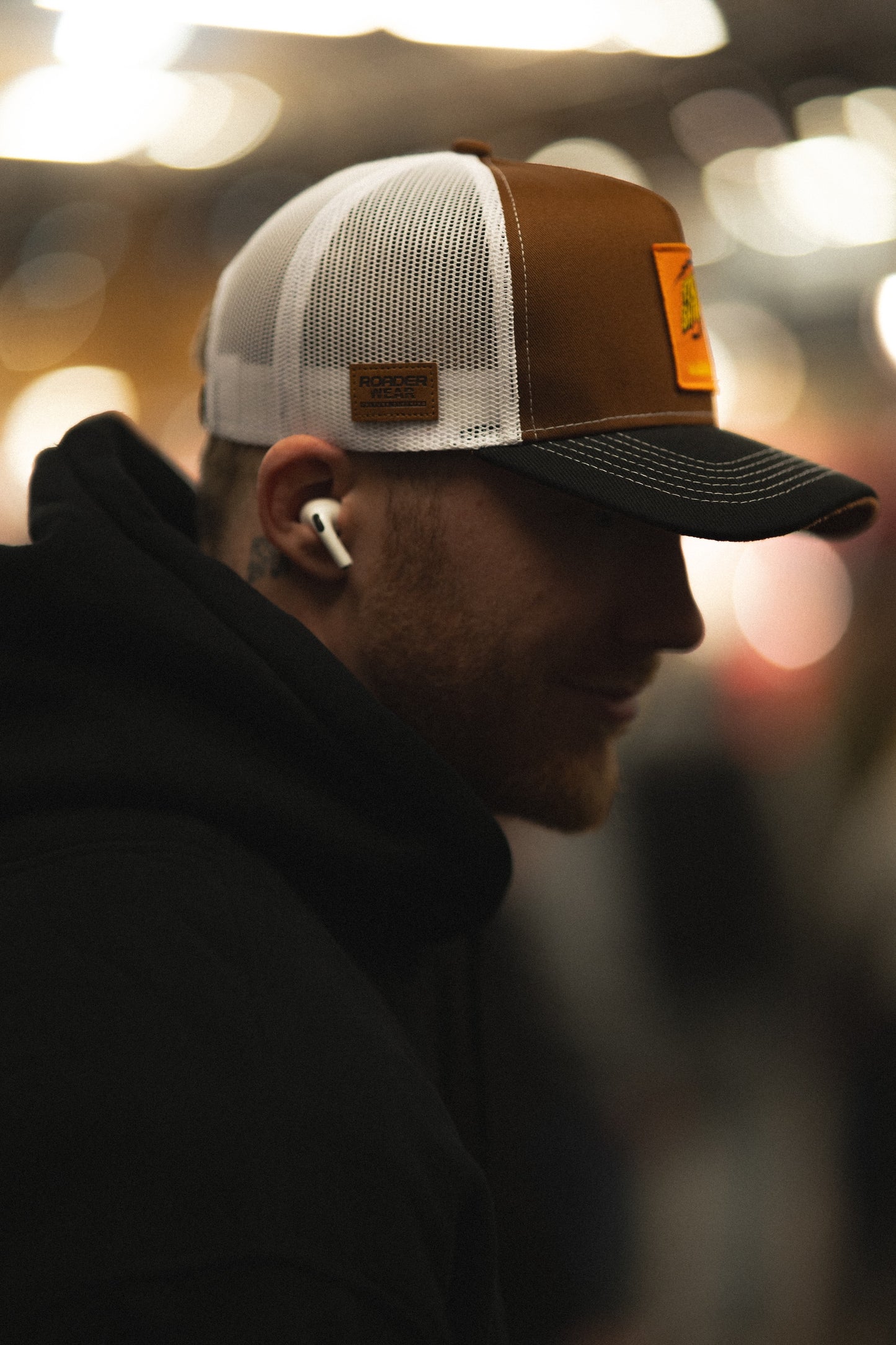 Fckshtup Patch Brown/White Trucker Baseball Cap / Keps 5-panel