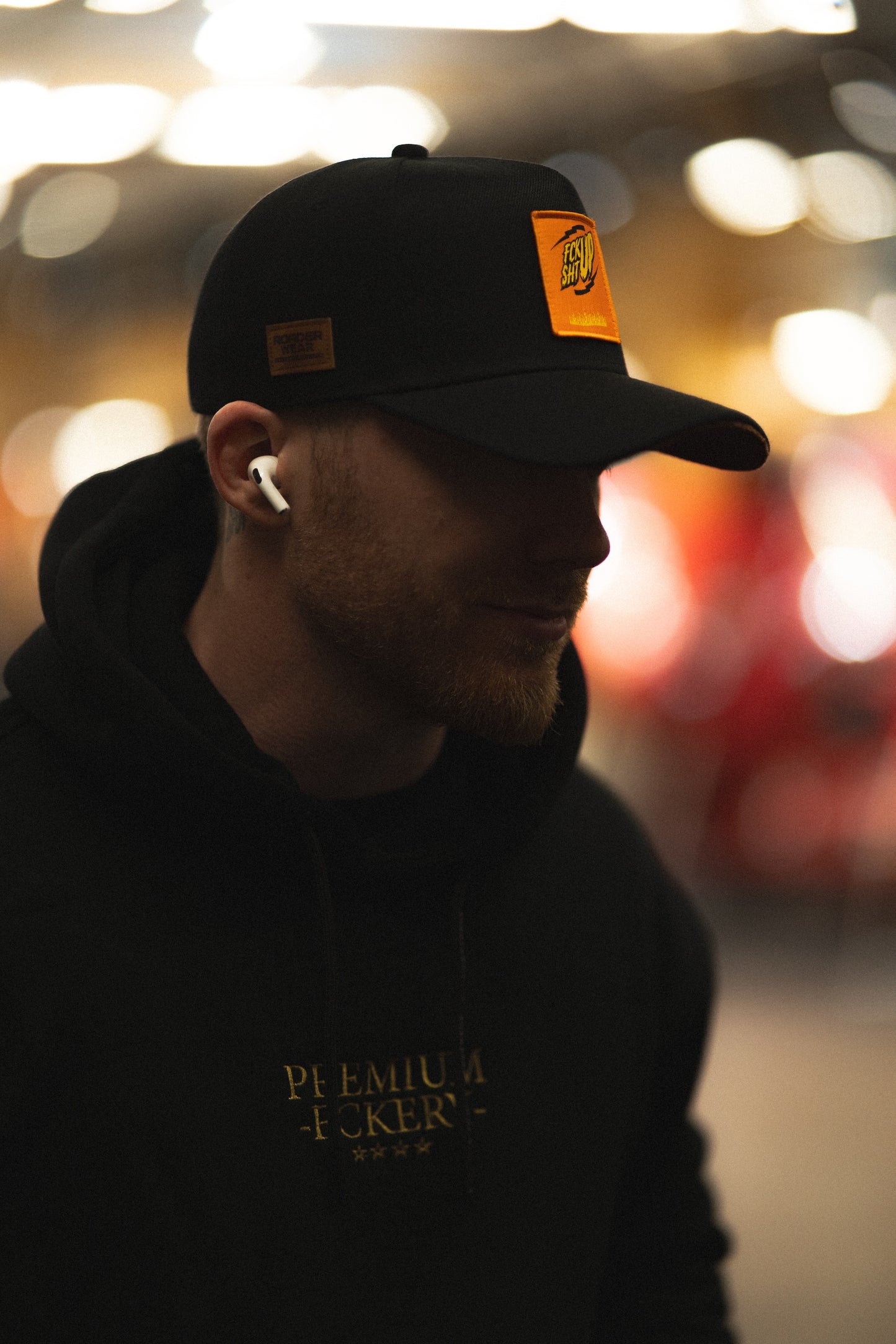 Fckshtup Orange Patch Baseball Cap / Keps 5-panel