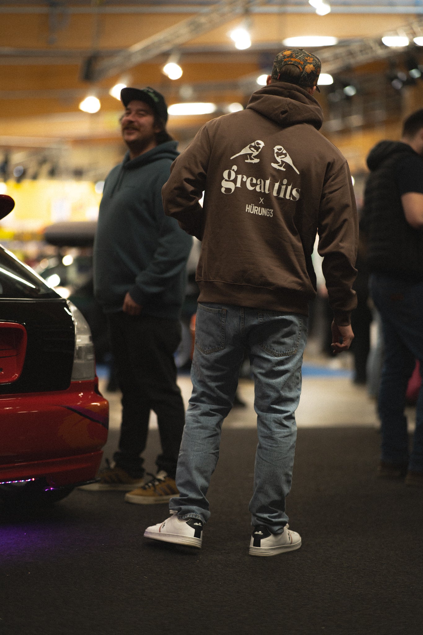 HÜRUNG3 Classic Great Tits Mocha Brun Hoodie