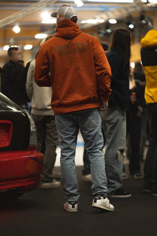 The Trust The Process Hoodie - Amber / Orange