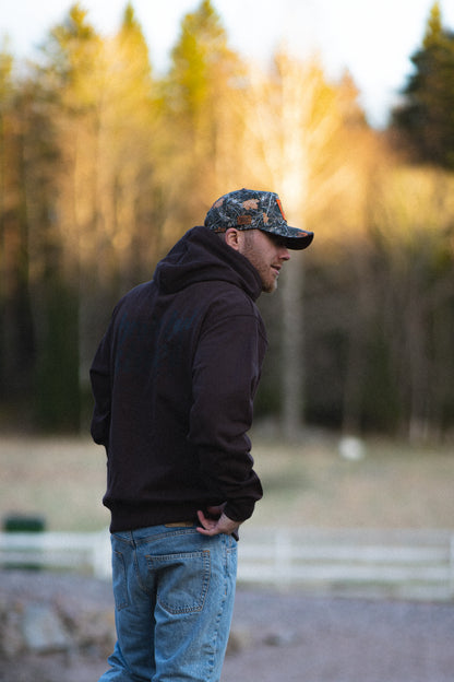 “Shitbox” Hoodie – Brun / Svart