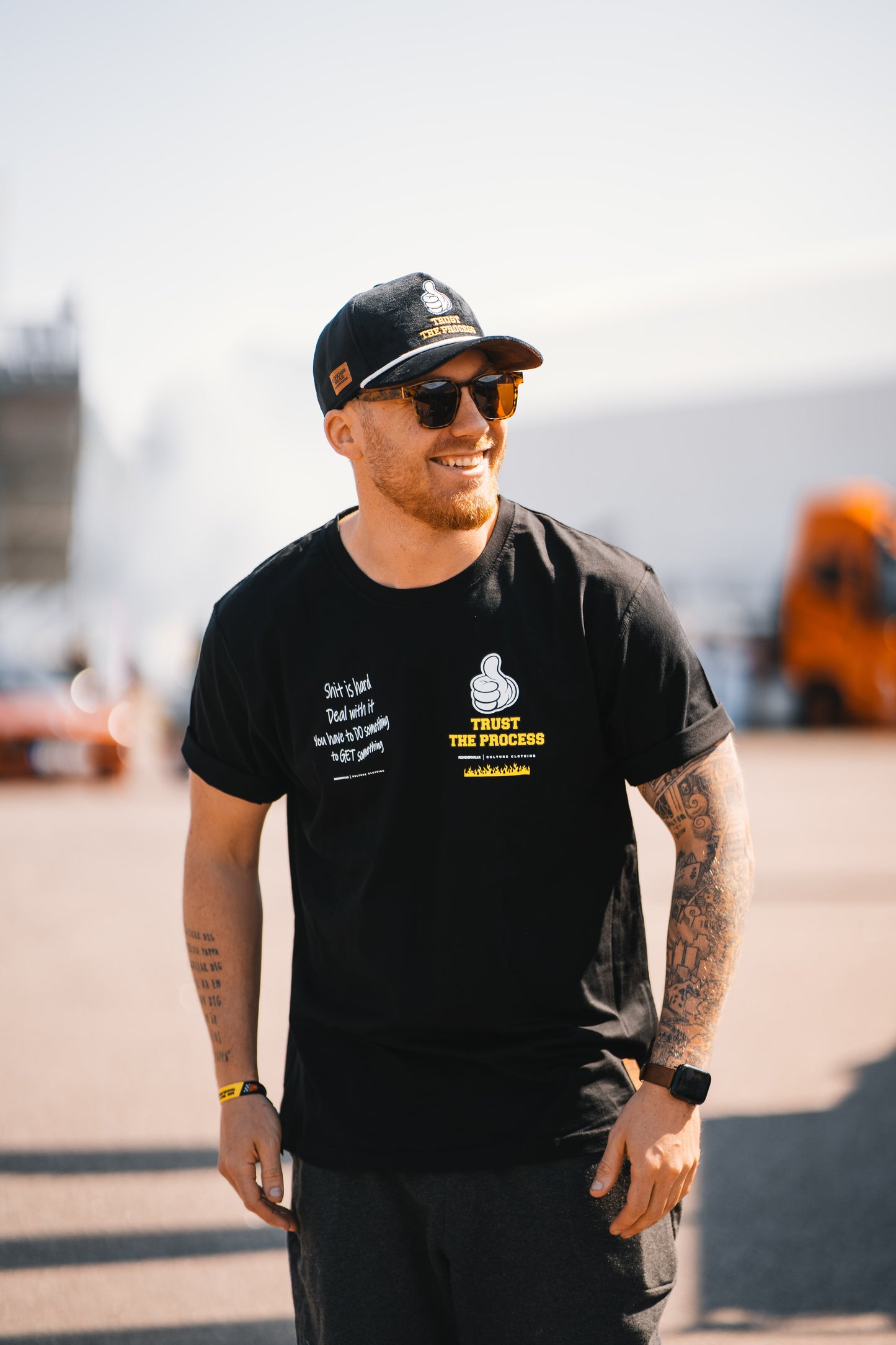 Roaderwear "Trust The Process" svart Tee / T-shirt - (Front Print Only)