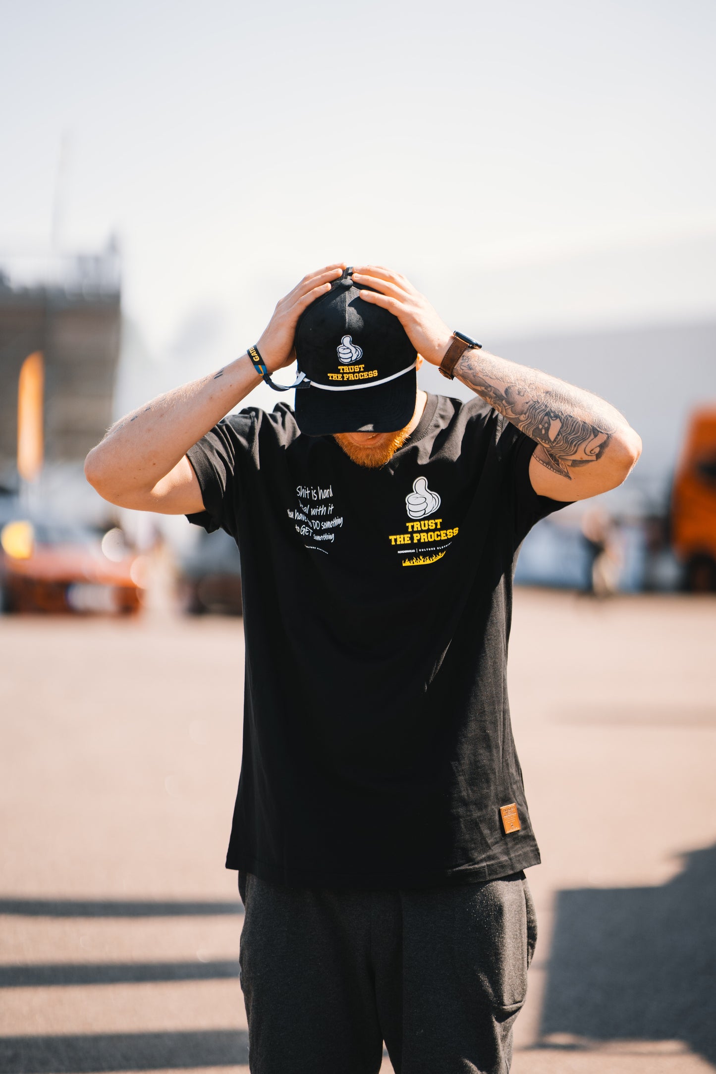 Roaderwear "Trust The Process" svart Tee / T-shirt - (Front Print Only)