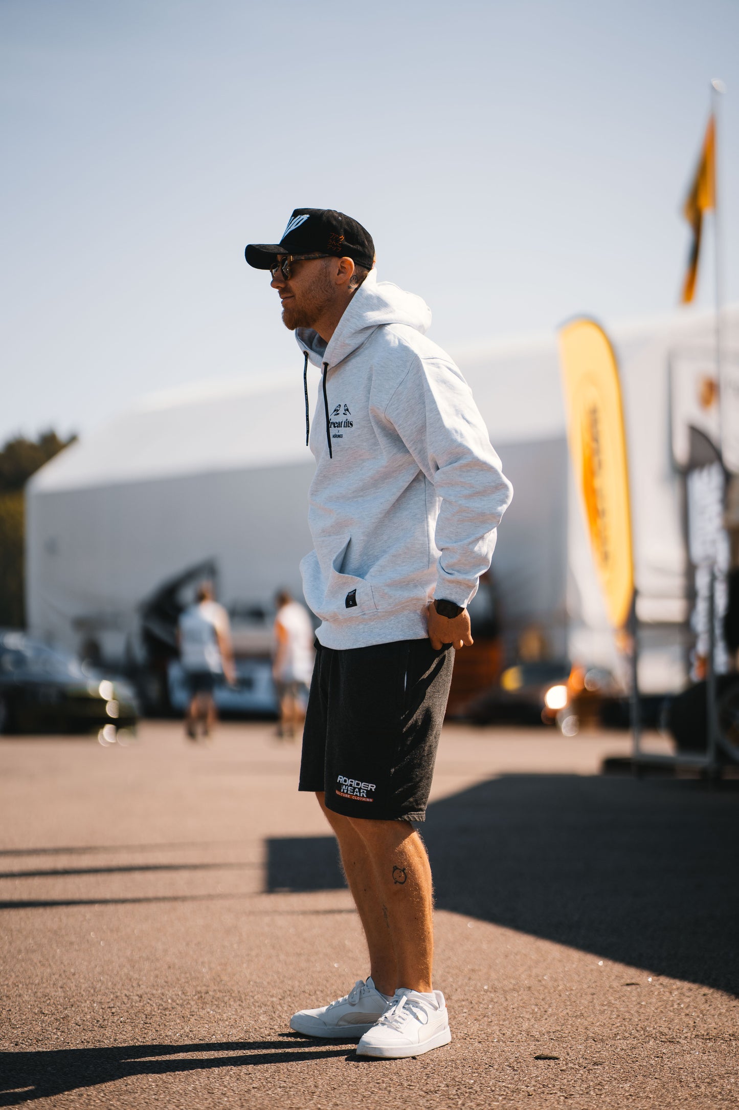 HÜRUNG3 Classic Great Tits Ash Grey Hoodie