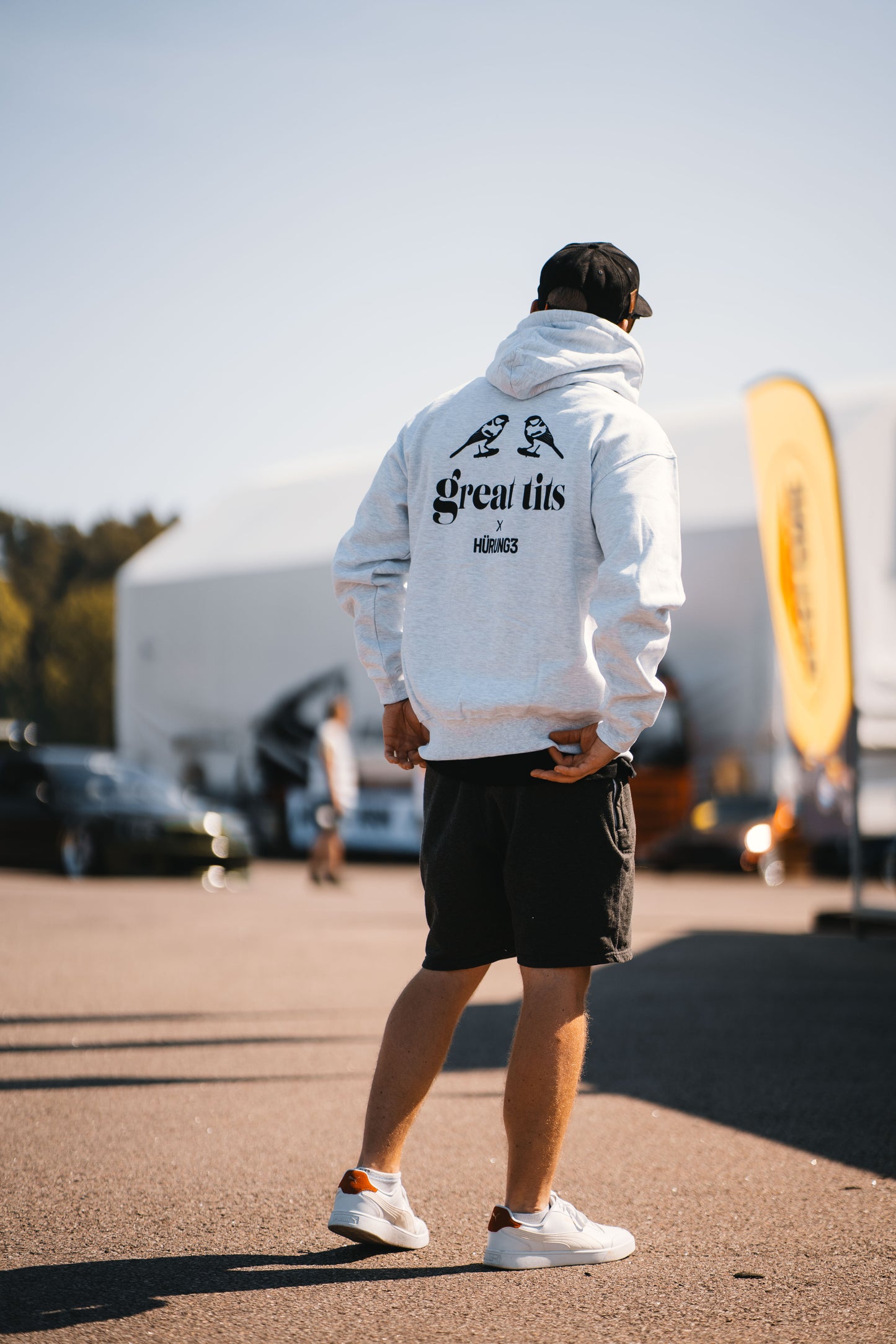 HÜRUNG3 Classic Great Tits Ash Grey Hoodie