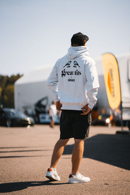 HÜRUNG3 Classic Great Tits Ash Grey Hoodie
