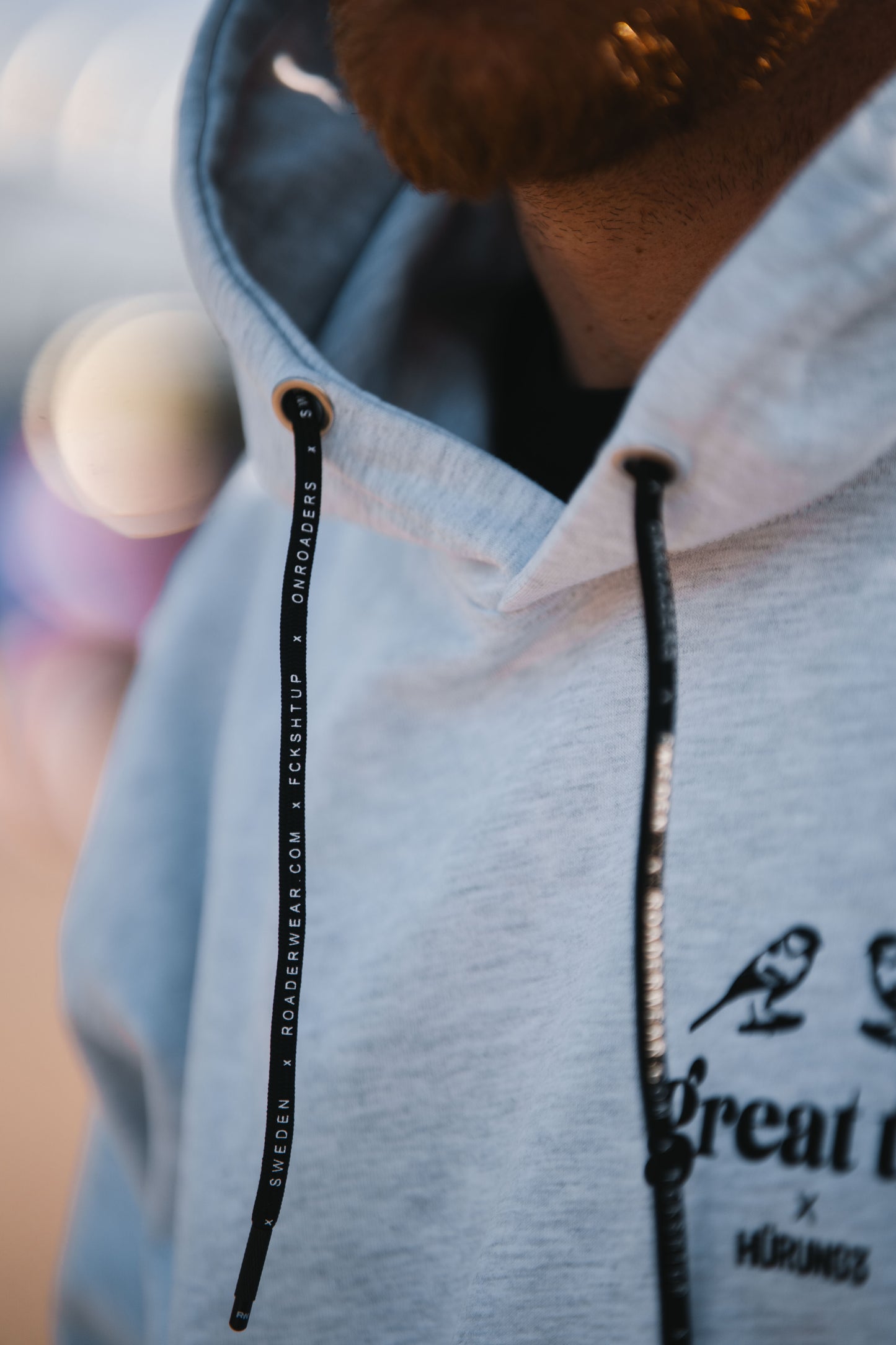 HÜRUNG3 Classic Great Tits Ash Grey Hoodie