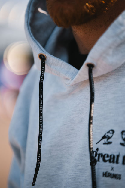 HÜRUNG3 Classic Great Tits Ash Grey Hoodie