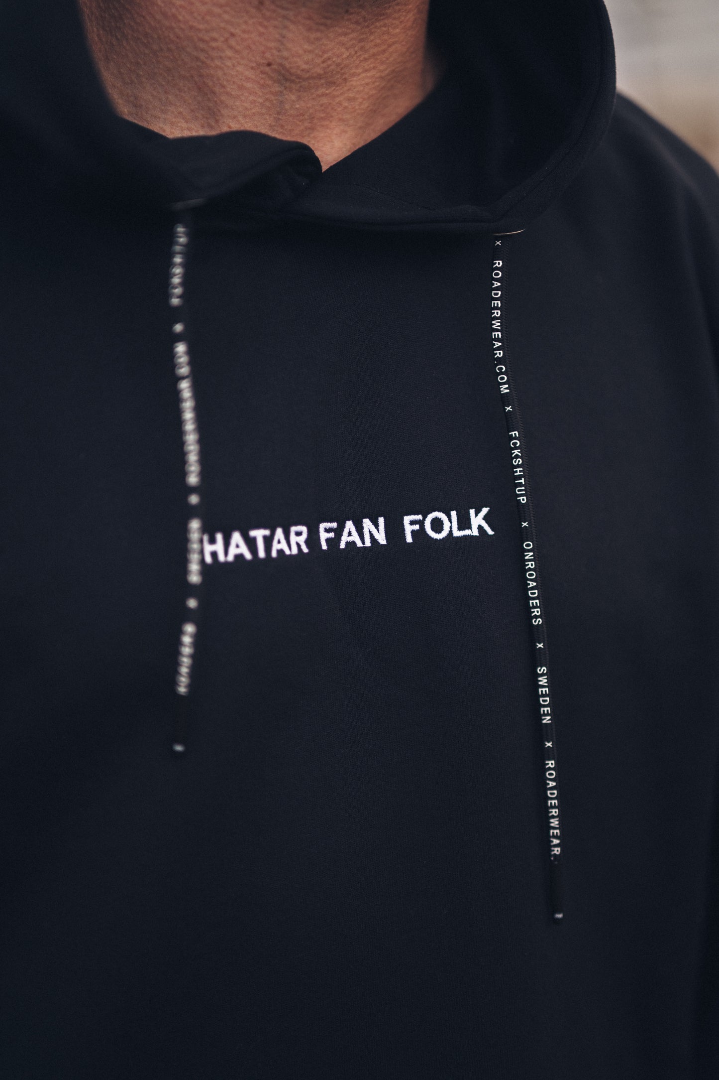 Hatar Fan Folk V2 Hoodie - Svart
