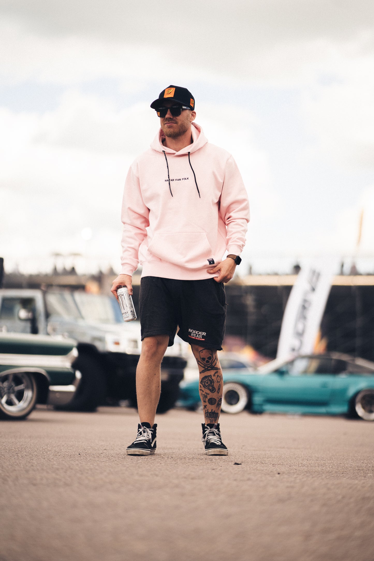 Hatar Fan Folk V2 Hoodie - Rosa / Pink