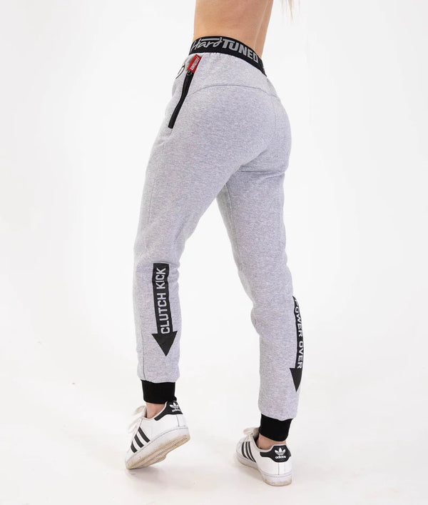 HARDTUNED - Ladies Power Over Trackies - Grey