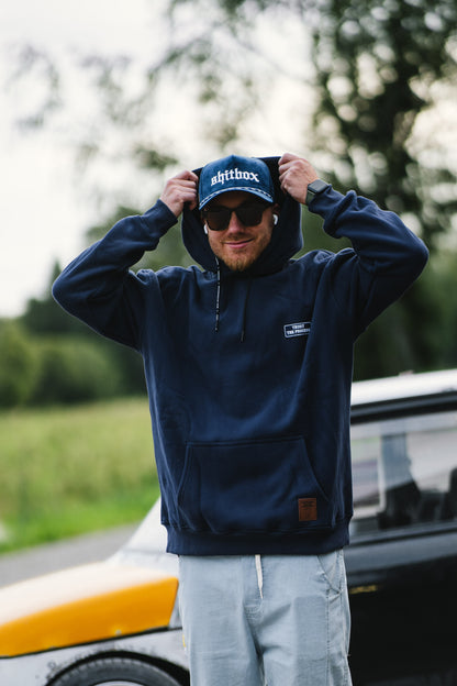 Heavy Hoodie Navy - Trust The Process Patch