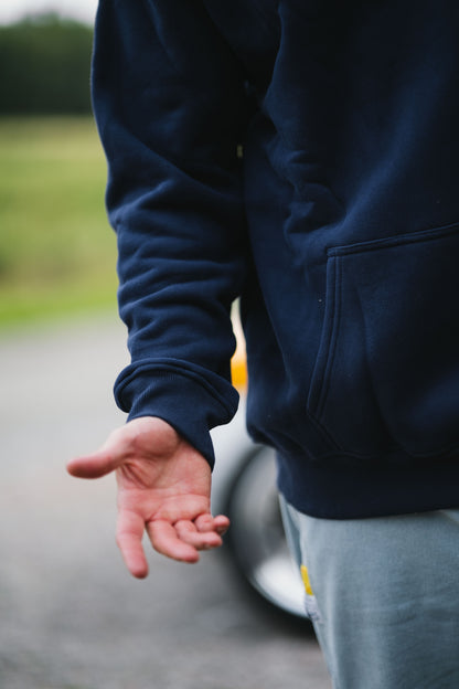 Heavy Hoodie Navy - Trust The Process Patch