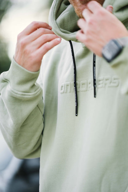 Onroaders Hoodie Embossed Logo Mint Green