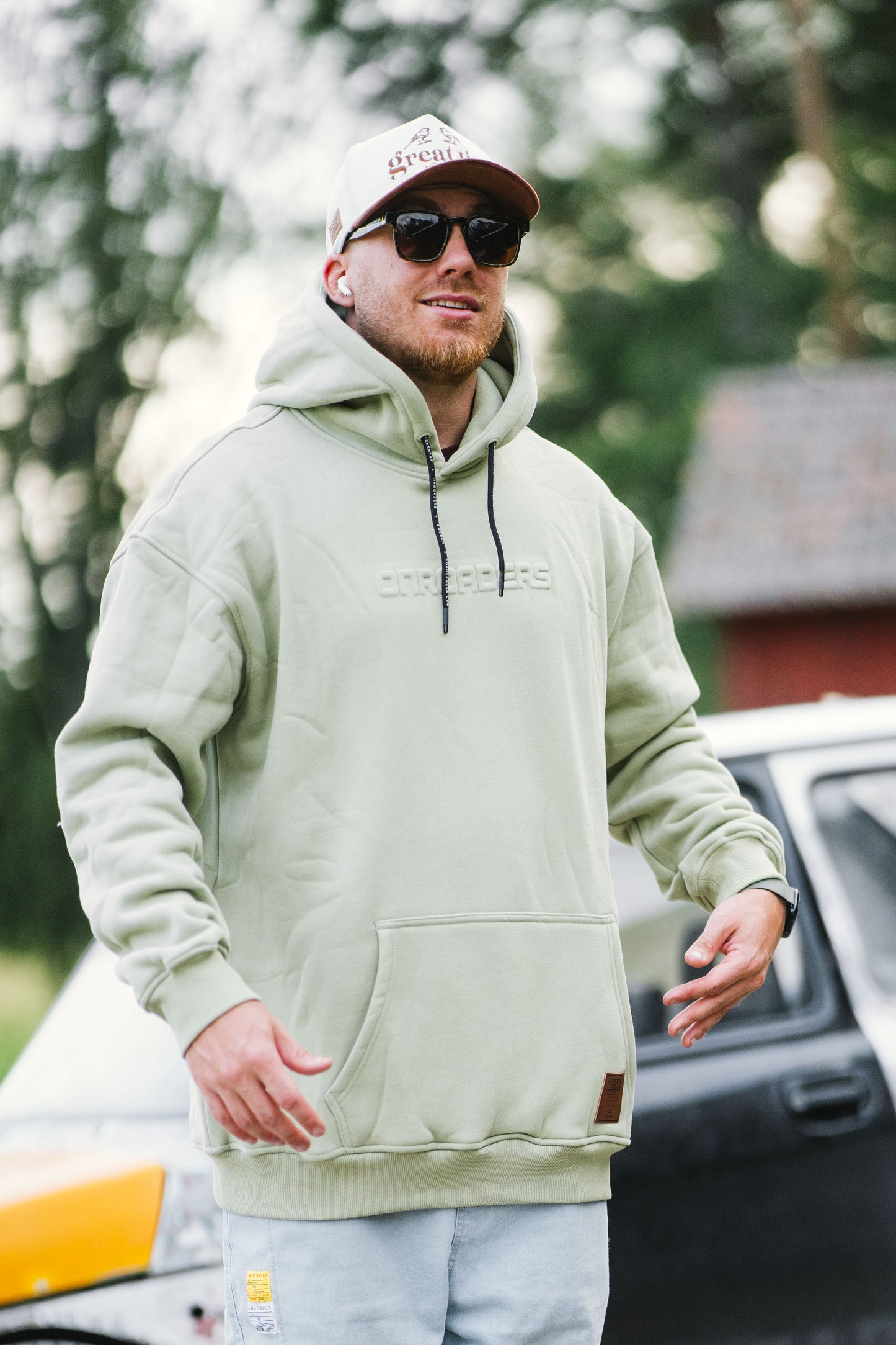 Onroaders Hoodie Embossed Logo Mint Green