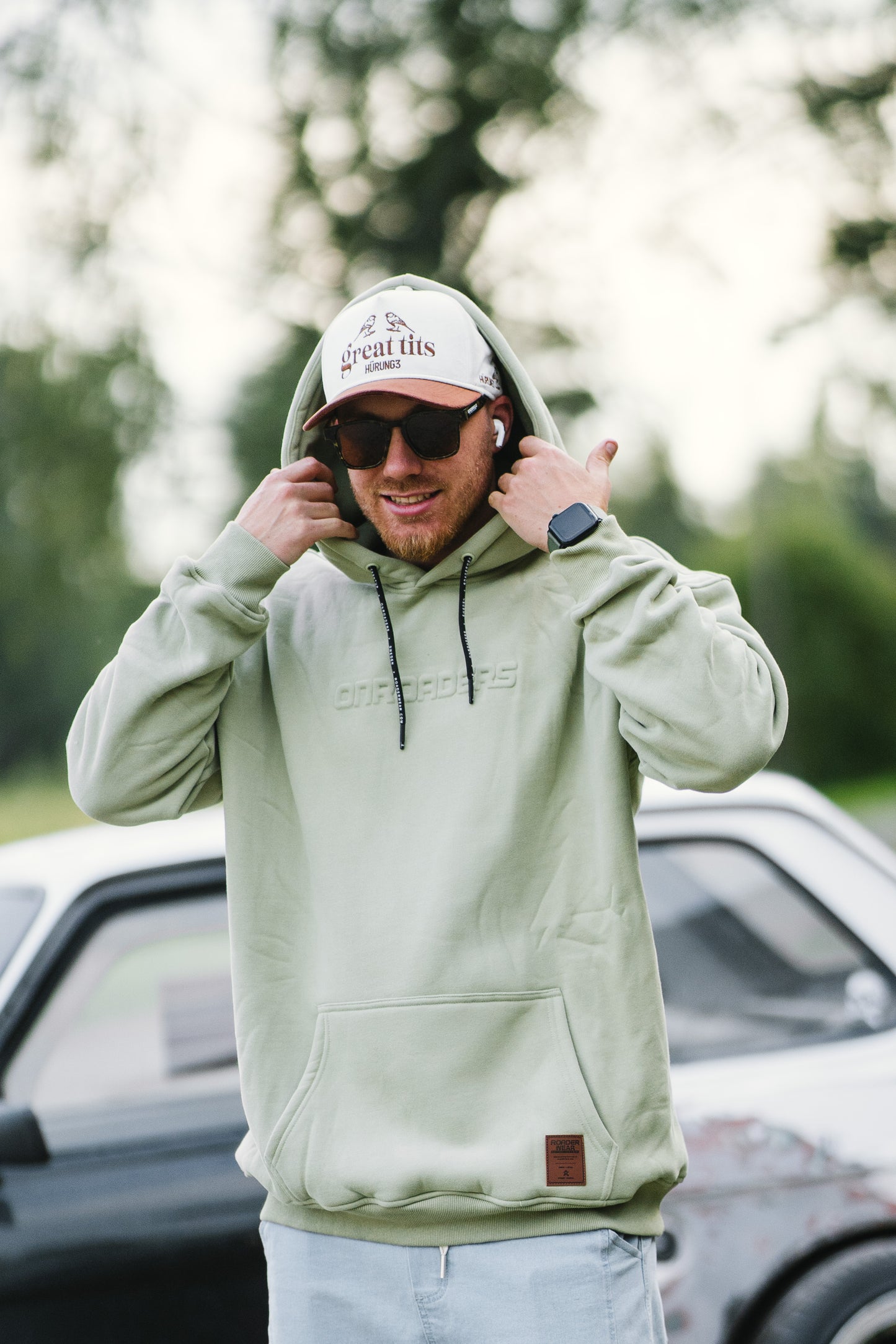 Onroaders Hoodie Embossed Logo Mint Green