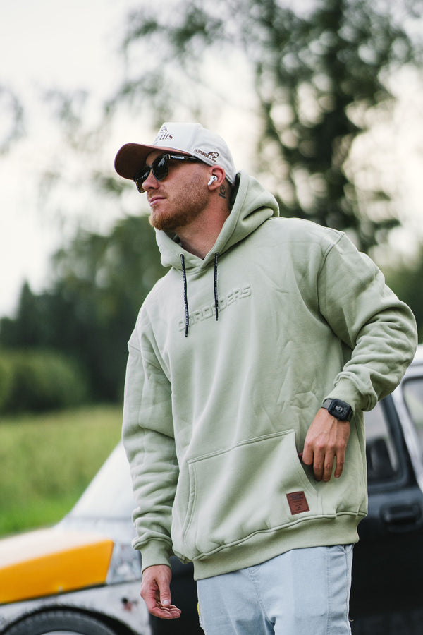 Onroaders Hoodie Embossed Logo Red