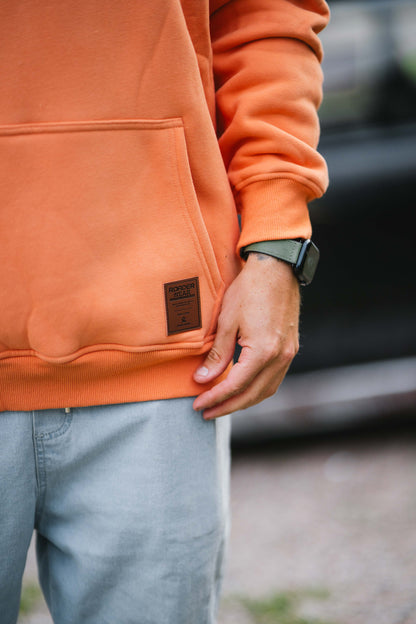 Onroaders Hoodie Embossed Logo Peach / Orange