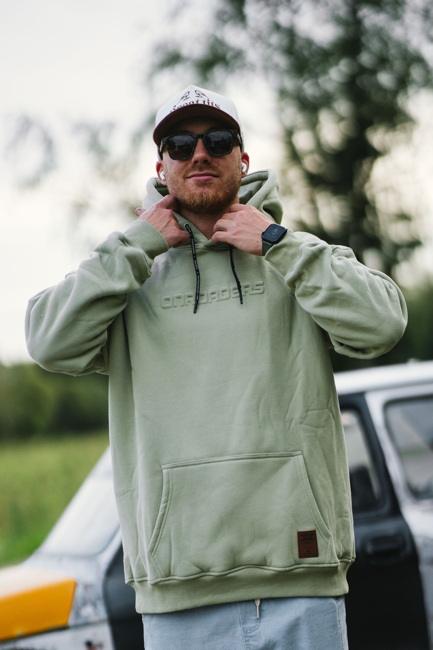 Onroaders Hoodie Embossed Logo Mint Green