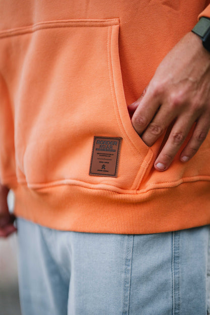 Onroaders Hoodie Embossed Logo Peach / Orange