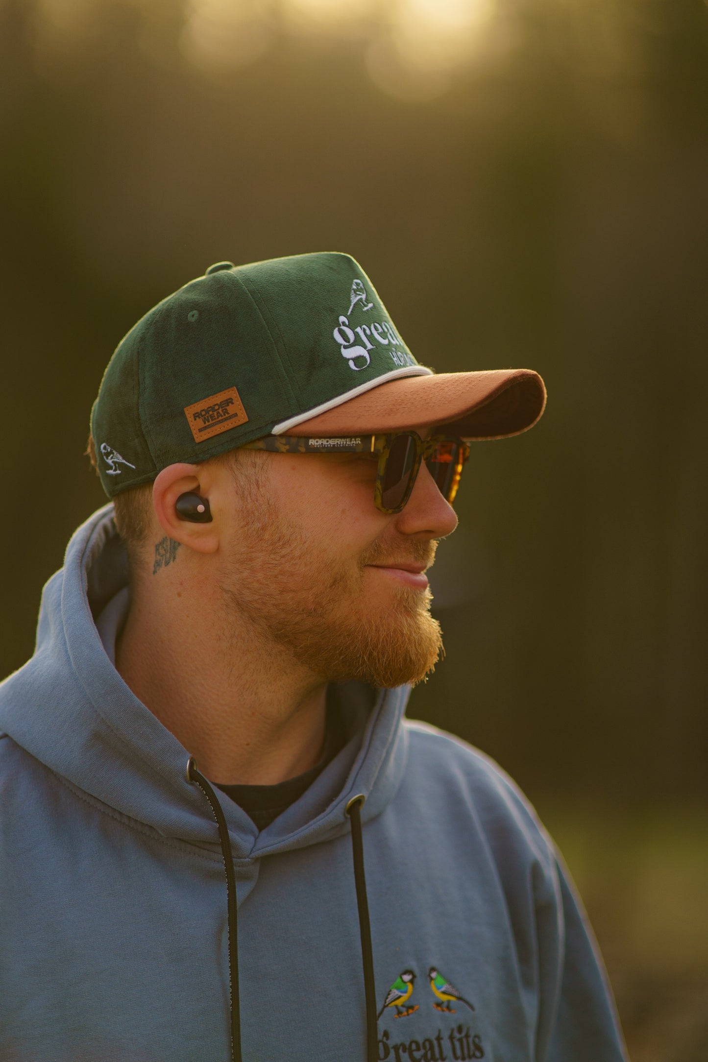 HÜRUNG3 Snapback / Keps - Great Tits Classic Green