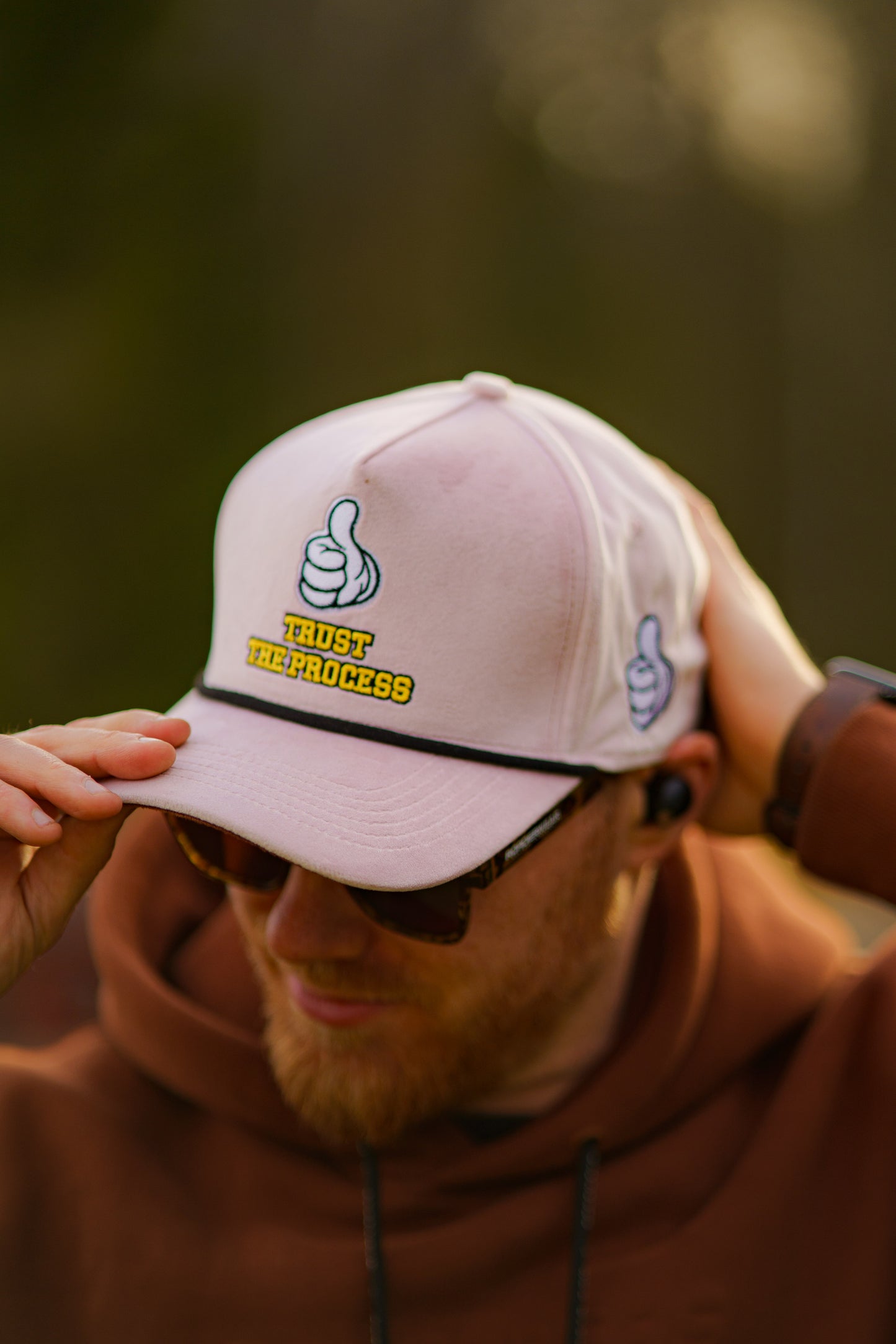 Trust The Process Pink Baseball Cap / Keps 5-panel