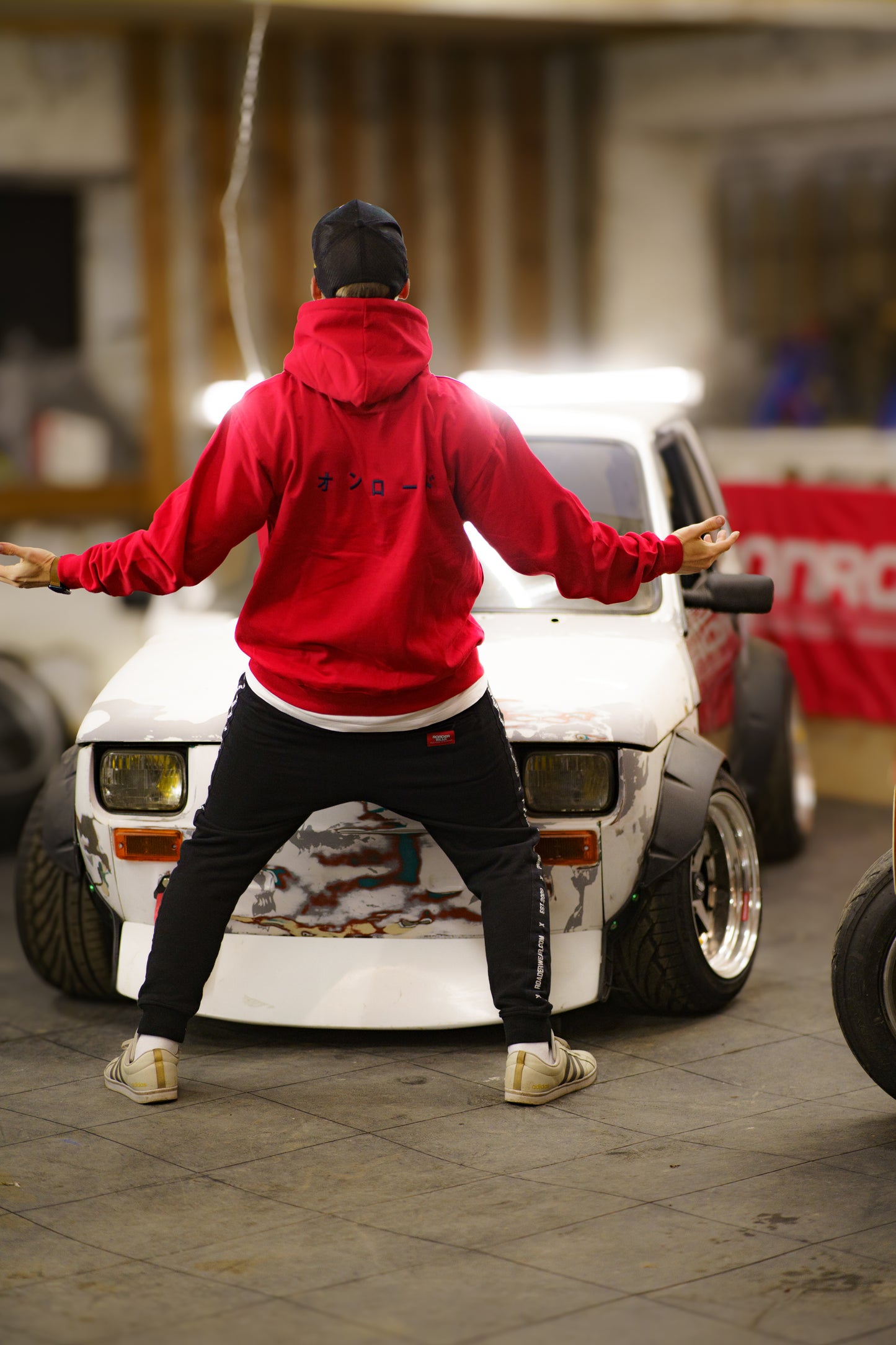 Onroaders Hoodie - Red Japs Embroidery