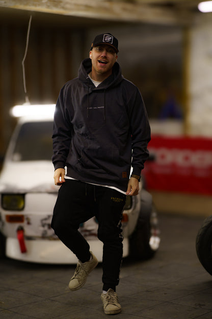 Hoodie Trust The Process - Dark Grey Color