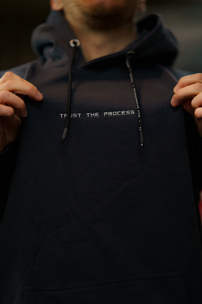 Hoodie Trust The Process - Dark Grey Color