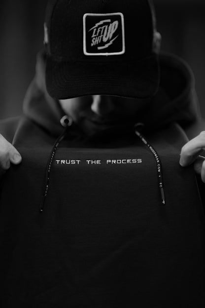 Hoodie Trust The Process - Dark Grey Color