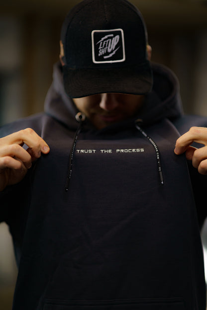 Hoodie Trust The Process - Dark Grey Color