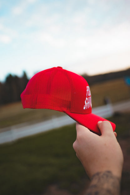 Roaderwear Baseball Trucker Cap Fckshtup Red One