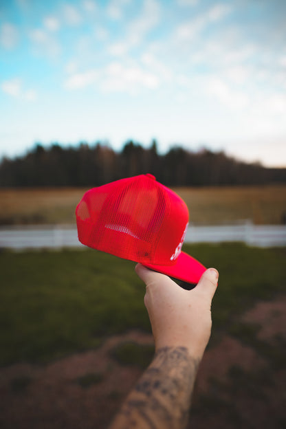 Roaderwear Snapback Trucker Cap Fckshtup Red One
