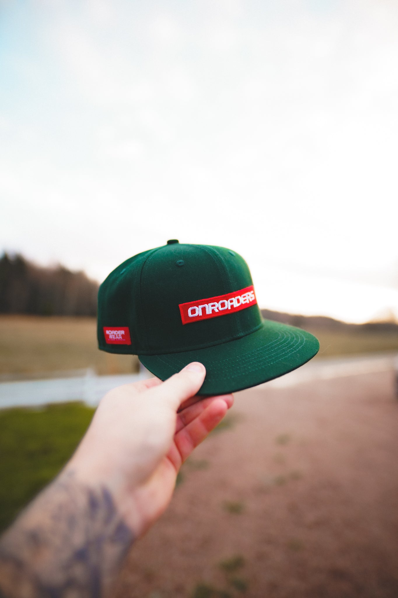 Onroaders Snapback Bar Logo Green