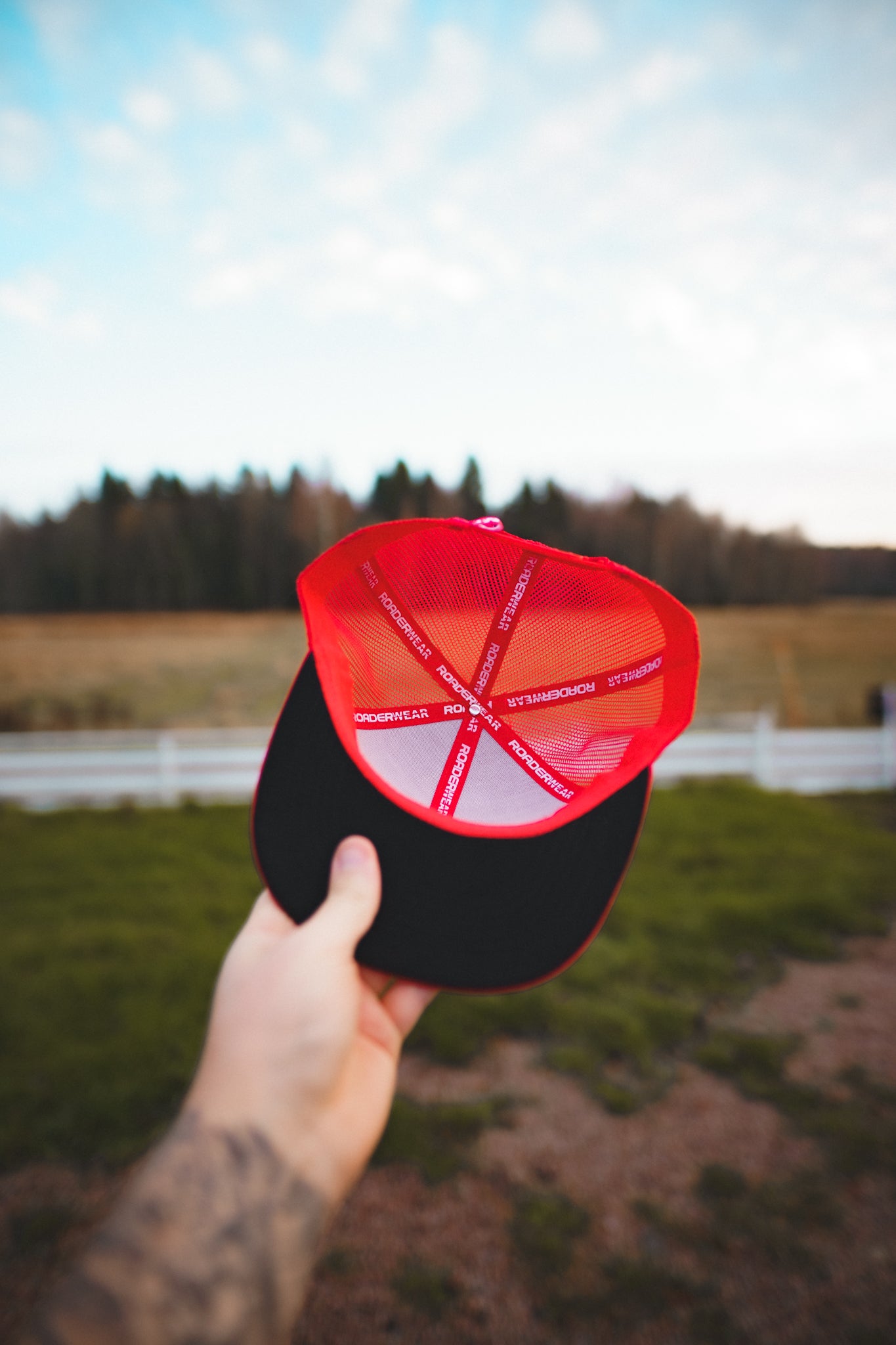 Roaderwear Snapback Trucker Cap Fckshtup Red One