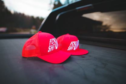 Roaderwear Snapback Trucker Cap Fckshtup Red One