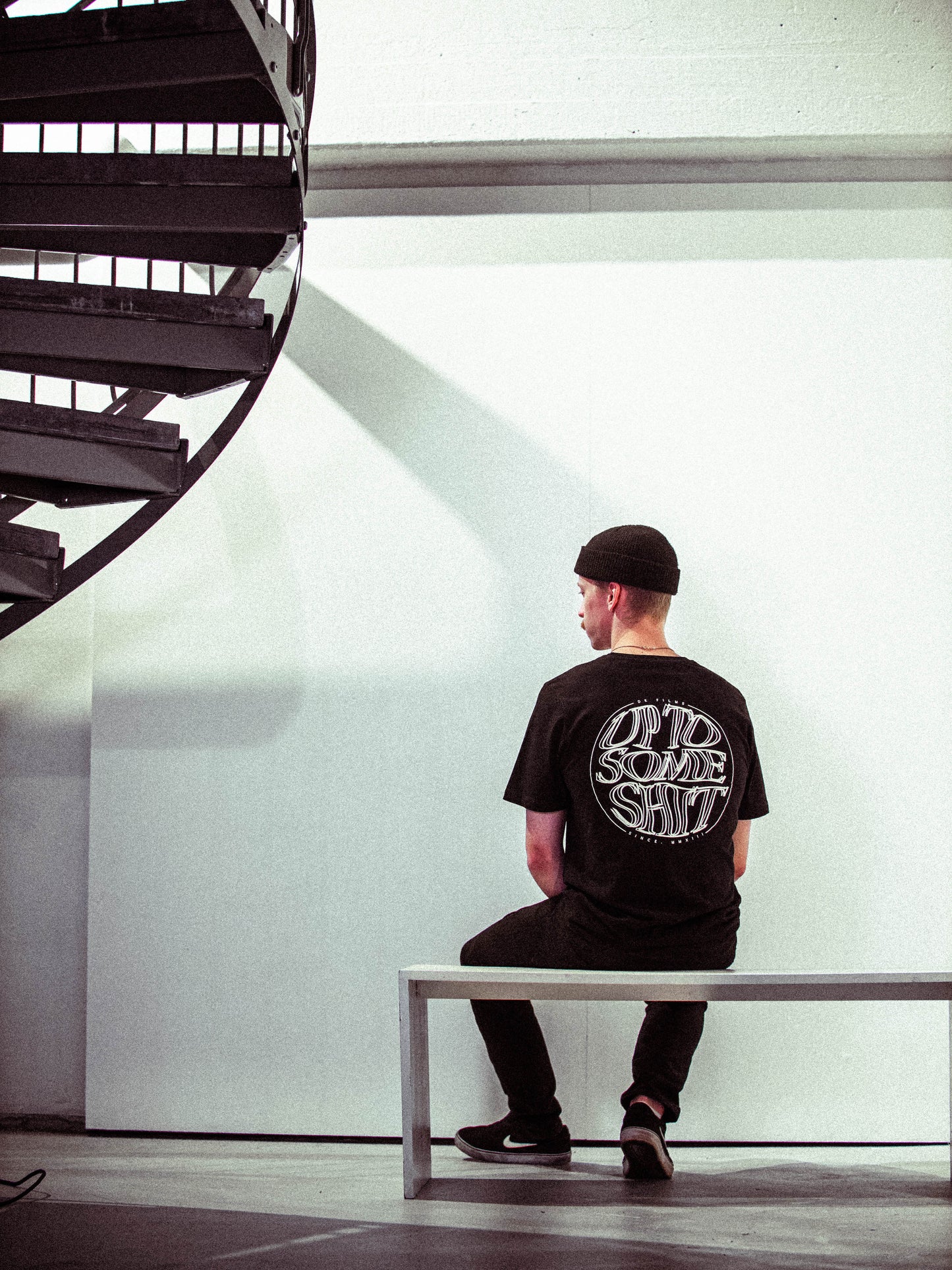 DK FILMS T-SHIRT - UP TO SOME SHIT - BLACK