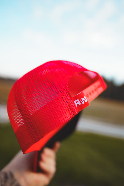 Roaderwear Baseball Trucker Cap Fckshtup Red One
