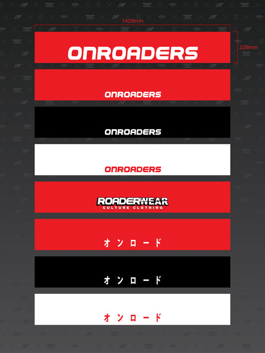 Window Streamers Roaderwear Onroaders FCKSHTUP