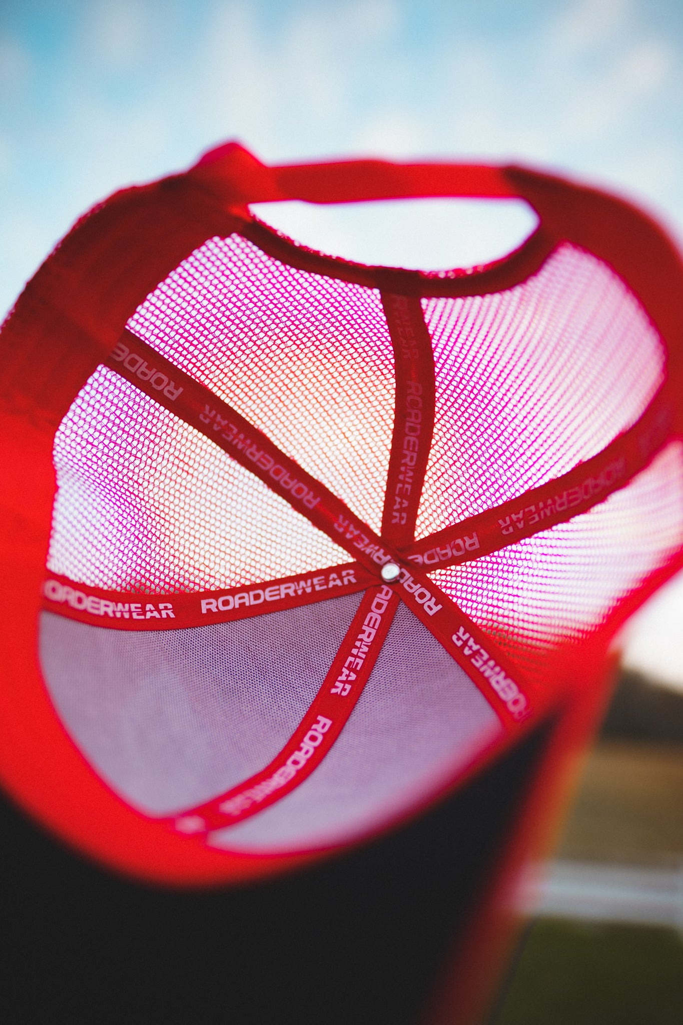 Roaderwear Baseball Trucker Cap Fckshtup Red One