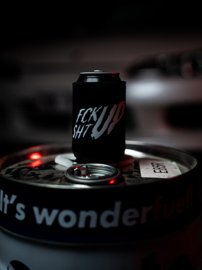 Roaderwear Fckshtup Coozie Can Cooler - Black