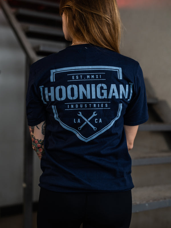 HOONIGAN BRACKET X SS T-shirt- Blue/Blå