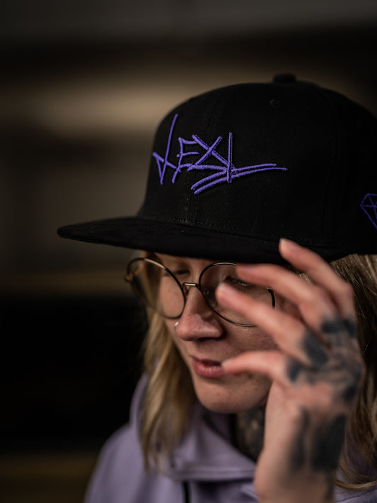 LEXI BLACK SNAPBACK CAP