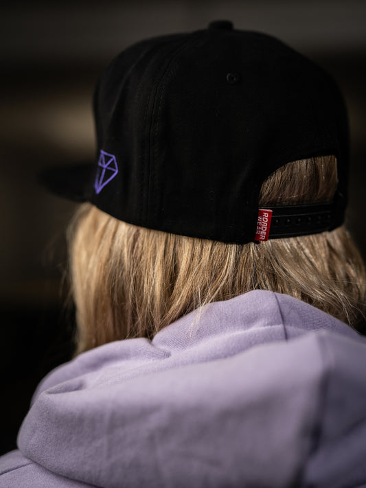 LEXI BLACK SNAPBACK CAP